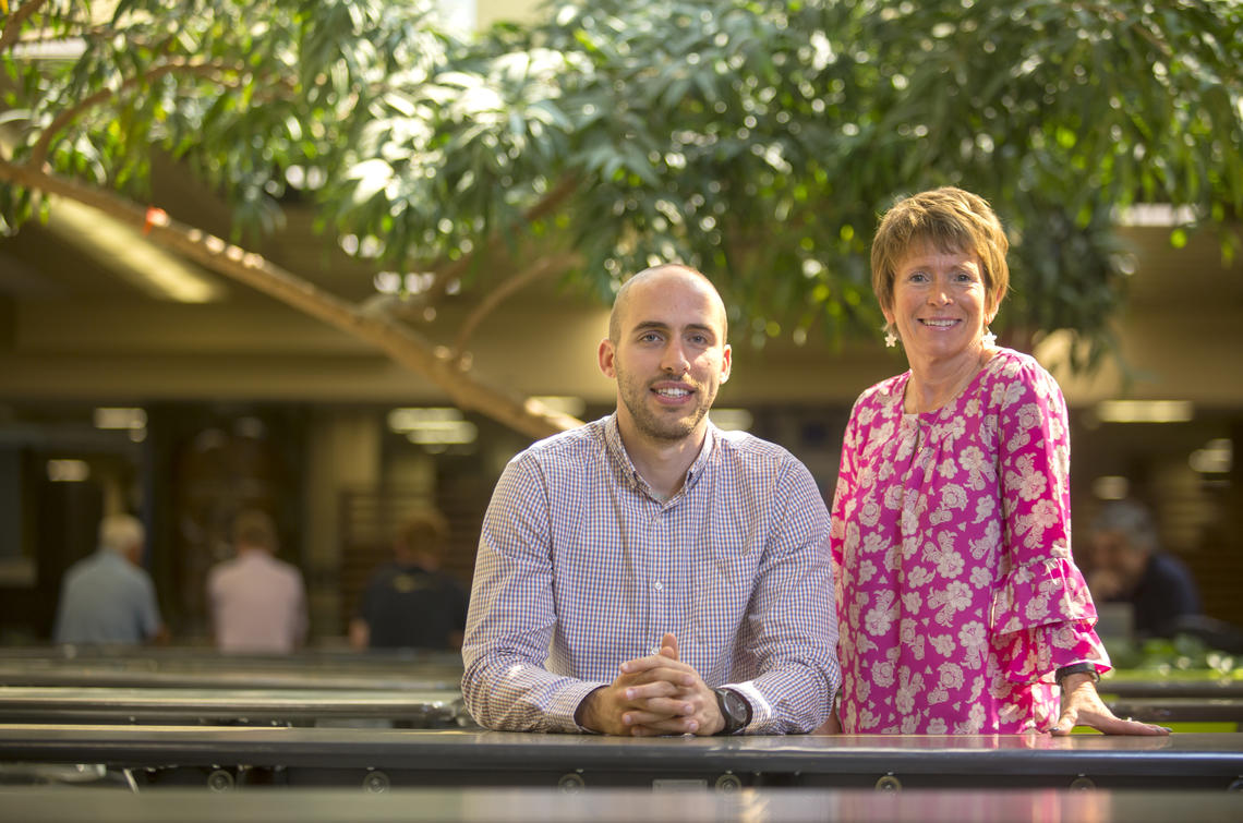 Joel Mader and Dr. Jacqueline Smith, assistant professor, UCalgary Nursing