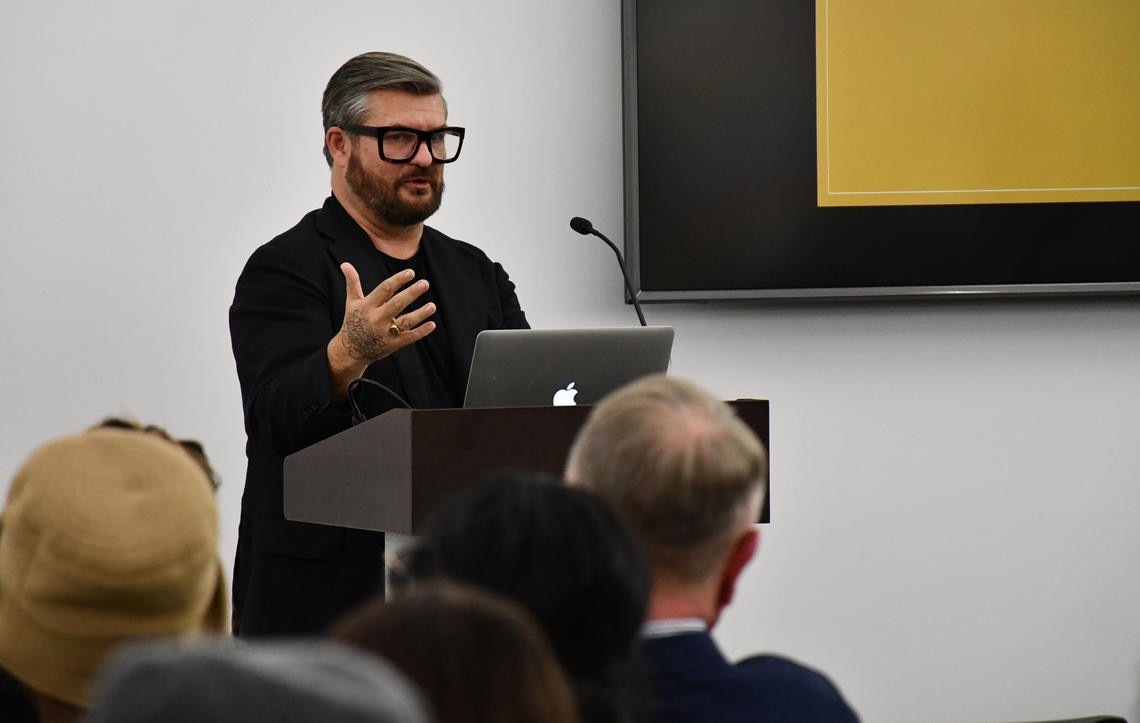 Walker McKinley speaks at Design Matters lecture series