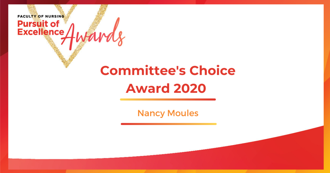2020 Committee's Choice Award Nancy Moules
