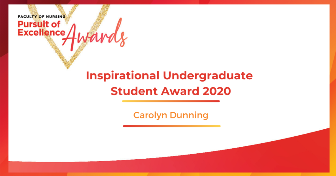 2020 Inspirational Undergraduate Student Award - Carolyn Dunning