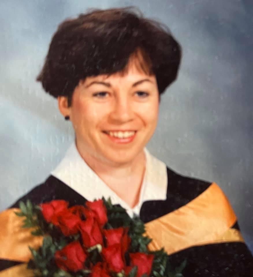 Delores Woodley's graduation photo in 1990.