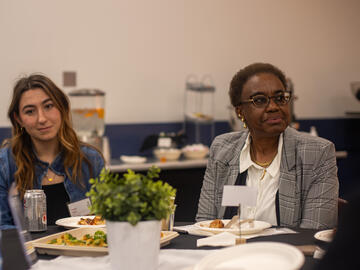 Event attendees at the First-Generation Scholars Networking Night