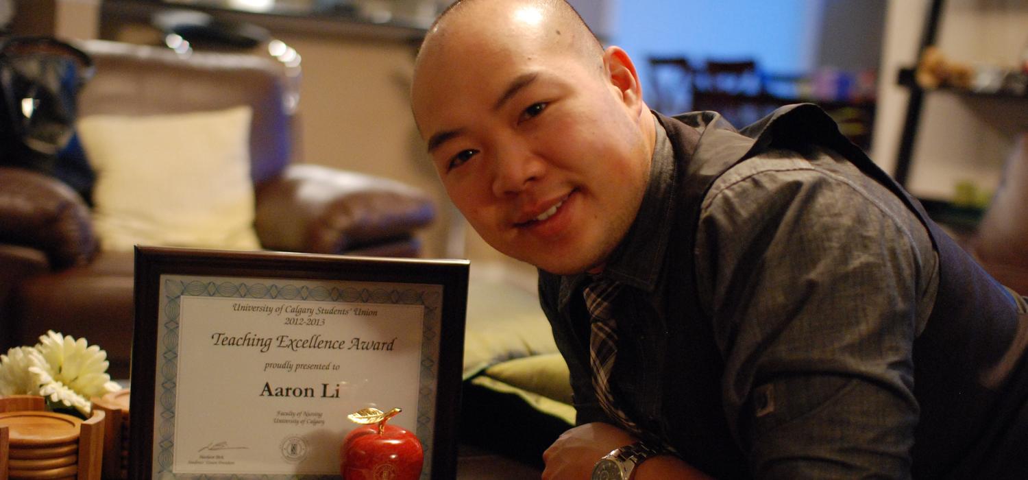 Aaron Li, clinical instructor, UCalgary Nursing