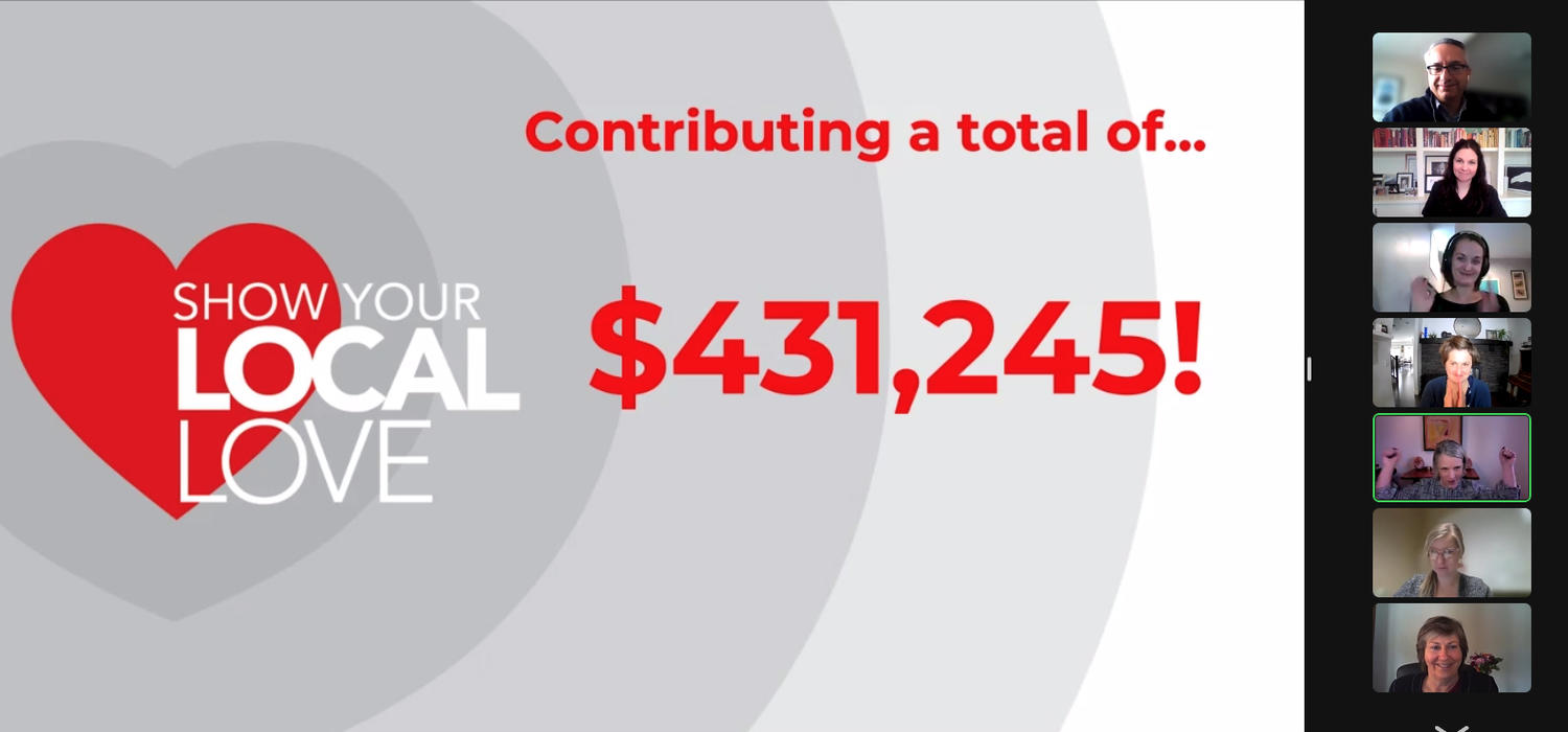 Image shows the United Way logo and the text "Contributing a total of $431,254"