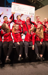 Canada announced the long track speedskating team nominated to compete at the 2018 Olympic Winter Games in Pyeongchang, South Korea. Photos by Riley Brandt, University of Calgary