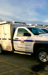 City of Calgary vehicles used to enforce dog rules and transport dogs. 