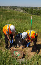 UCalgary research team retrieves wastewater samples from Calgary’s wastewater system