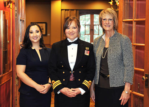 Kate Wong, Alumni President; Jo-Ann Hnatiuk MN'01; Dianne Tapp, dean, UCalgary Nursing