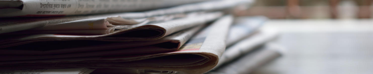 Newspaper on a table