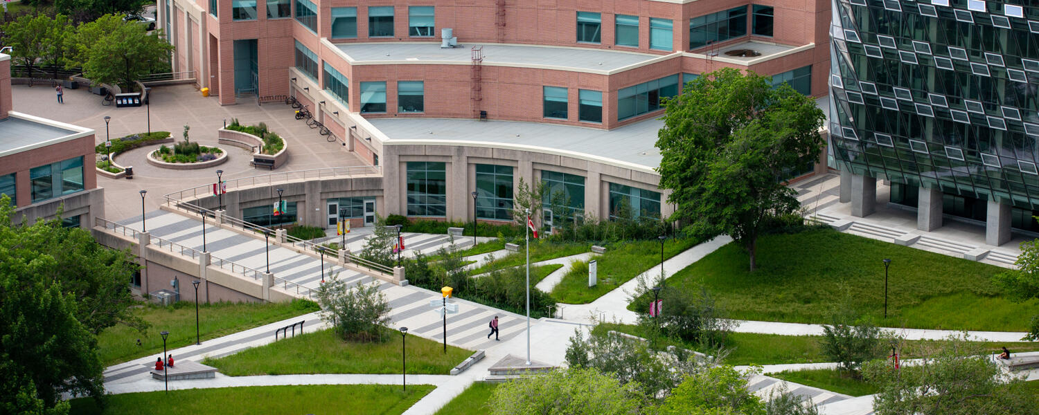 University of Calgary wide arial shot of campus