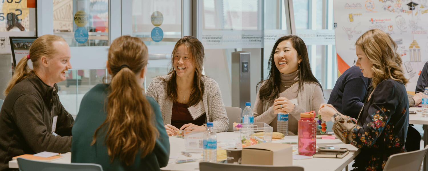 Group of people at a meeting table