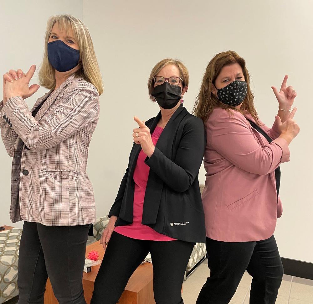 Joan Smith, Brenda Bode and Kim Halliday