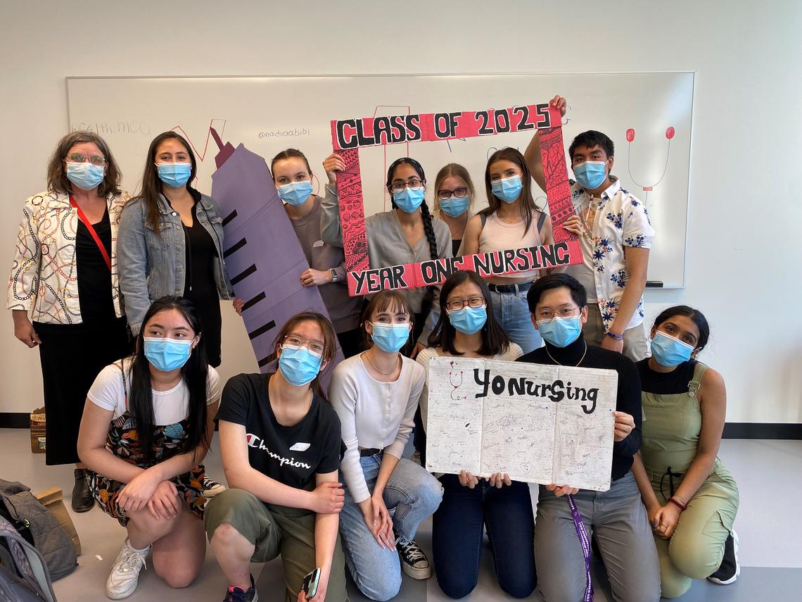 First-year nursing students at 2022 Spring YO event.