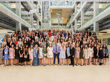 The BN Class of 2018 is the first cohort of UCalgary Nursing students to take part in the tradition of a pinning ceremony. 