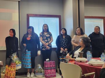 Year-end celebration with first cohort at Old Sun Community College