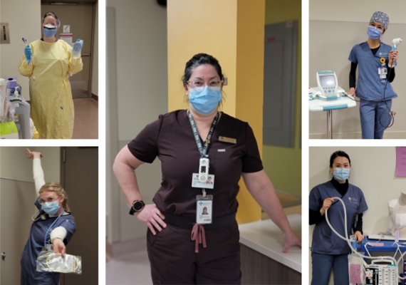 Megan Keszler and UCalgary Nursing students