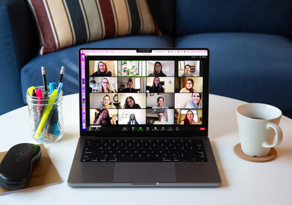 Beaverlodge practicum photo of Zoom on laptop