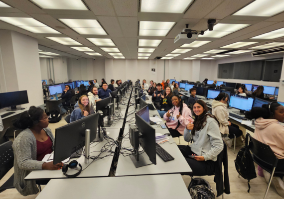 Students in computer lab