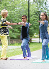 Free drop-in yoga sessions 