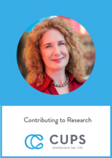 Nicole Letourneau Contributing to Research and CUPS logo