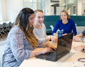 students on computer